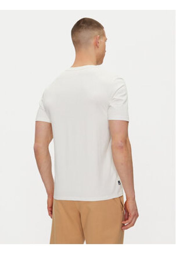 Timberland T-Shirt TB0A5UPQ Écru Regular Fit. Materiał: bawełna