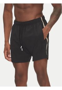 BOSS - Boss Szorty kąpielowe Iconic 50491594 Czarny Regular Fit. Kolor: czarny. Materiał: syntetyk