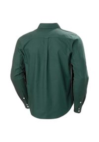 Bawełniana koszula Helly Hansen organic flannel. Okazja: na co dzień. Kolor: zielony. Materiał: bawełna. Styl: casual