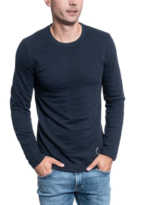 Mustang - MĘSKI LONGSLEEVE MUSTANG ADRIAN C STRUCTURE 1008970 5323. Długość rękawa: długi rękaw