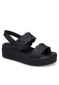 Crocs Sandały Brooklyn Woven Upper LW 209977 Czarny. Kolor: czarny #6