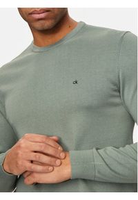 Calvin Klein Sweter K10K113549 Zielony Regular Fit. Kolor: zielony. Materiał: bawełna #4