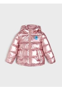 Sinsay - Ocieplana kurtka z lekko błyszczącego materiału Stitch - różowy. Kolor: różowy. Materiał: materiał