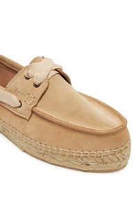 Manebi Espadryle K 1.1 KW Beżowy. Kolor: beżowy. Materiał: zamsz, skóra