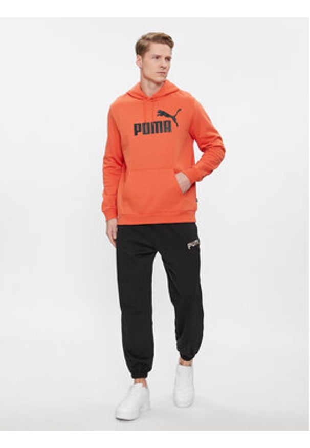 Puma Spodnie dresowe Team 538261 Czarny Relaxed Fit. Kolor: czarny. Materiał: bawełna