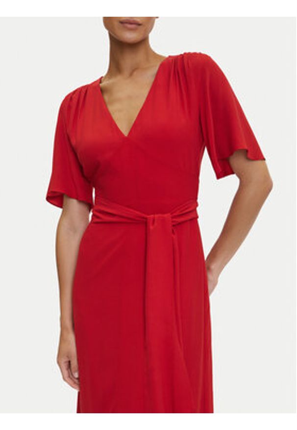 Tatuum Sukienka koktajlowa Matsea T2508.194 Czerwony Regular Fit. Kolor: czerwony. Materiał: wiskoza. Styl: wizytowy