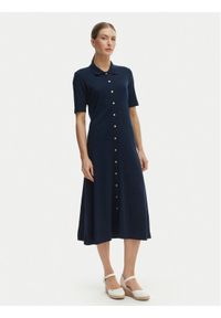 TOMMY HILFIGER - Tommy Hilfiger Sukienka codzienna WW0WW48776 Niebieski Regular Fit. Okazja: na co dzień. Kolor: niebieski. Materiał: bawełna. Typ sukienki: proste. Styl: casual #1
