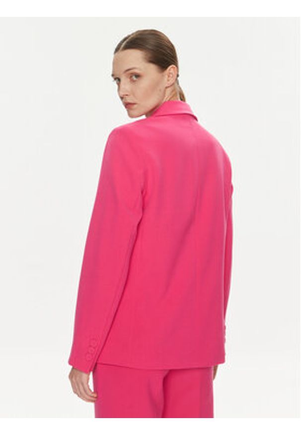 YAS Marynarka Likka 26030741 Różowy Regular Fit. Kolor: różowy. Materiał: syntetyk