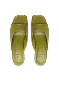 ONLY Shoes Klapki Onlaiko-1 15281374 Zielony. Kolor: zielony. Materiał: skóra #5