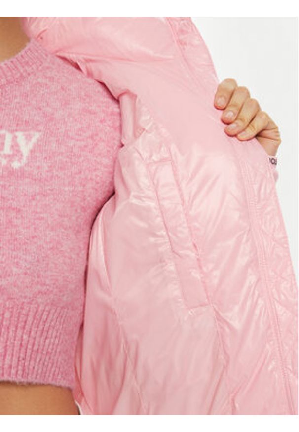 Tommy Jeans Kurtka zimowa Essential DW0DW19312 Różowy Regular Fit. Kolor: różowy. Materiał: syntetyk. Sezon: zima
