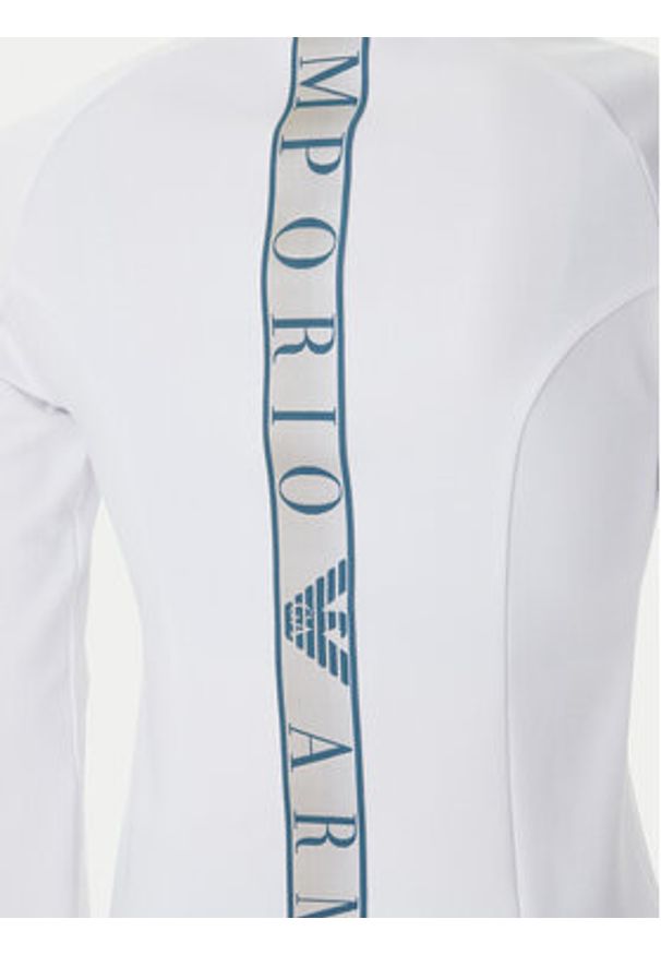 EA7 Emporio Armani Bluza 7W001150 AF12501 Biały Slim Fit. Kolor: biały. Materiał: syntetyk