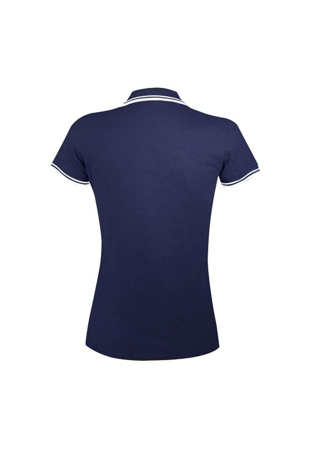 SOL'S - Damska Koszulka Polo Pasadena. Typ kołnierza: polo. Kolor: biały, wielokolorowy, niebieski