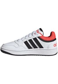 Adidas - Buty adidas Hoops 3.0 K Jr GZ9673 białe. Okazja: na co dzień. Zapięcie: sznurówki. Kolor: biały. Materiał: syntetyk, skóra, guma. Szerokość cholewki: normalna #6