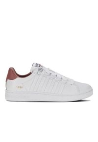 Buty do chodzenia damskie K-Swiss Lozan Ii. Zapięcie: sznurówki. Kolor: biały. Materiał: tkanina, materiał, skóra, syntetyk. Szerokość cholewki: normalna. Sport: turystyka piesza