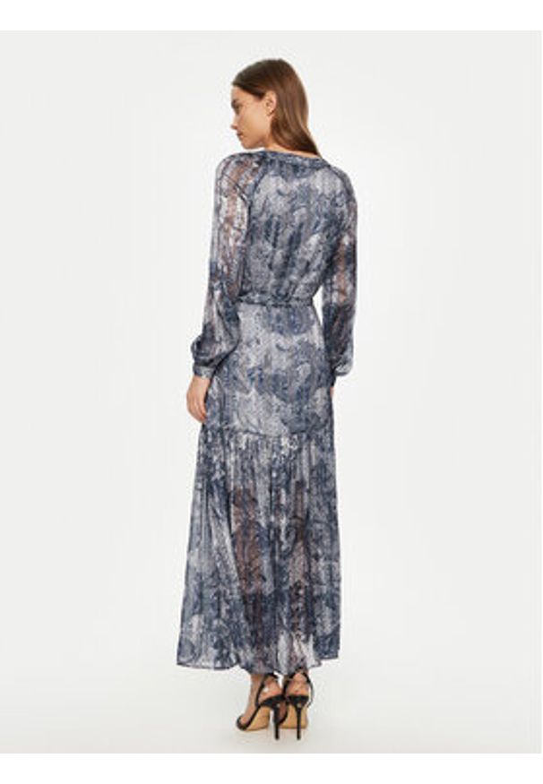 Guess Sukienka codzienna W5RK77 WGWV2 Granatowy Regular Fit. Okazja: na co dzień. Kolor: niebieski. Materiał: syntetyk. Typ sukienki: proste. Styl: casual