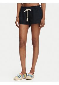 Roxy Szorty materiałowe Oceanside ARJNS03007 Czarny Regular Fit. Kolor: czarny. Materiał: wiskoza #1