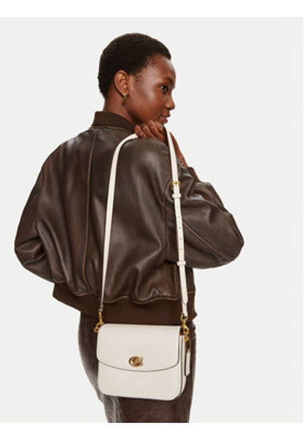 Coach Torebka Cassie CV437 Écru. Materiał: skórzane