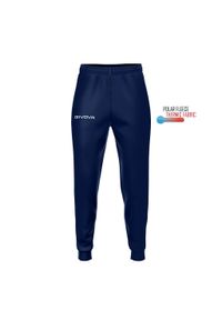 Spodnie sportowe Givova One granatowe 5XL.. Kolor: niebieski. Materiał: materiał. Długość: długie. Sport: fitness #1