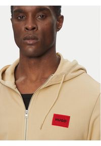 Hugo - HUGO Bluza Daple212 50447972 Beżowy Regular Fit. Kolor: beżowy. Materiał: bawełna #3