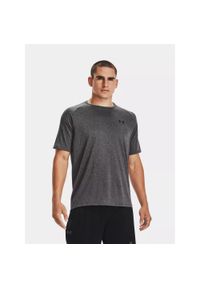 Koszulka fitness męska Under Armour Tech 2.0. Kolor: szary. Materiał: poliester. Długość rękawa: krótki rękaw. Długość: krótkie. Sport: fitness #1