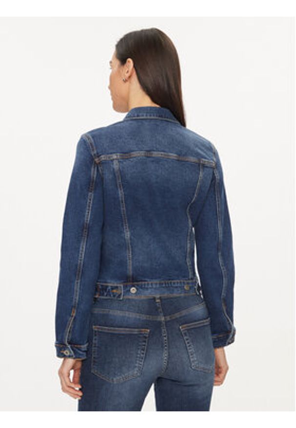 United Colors of Benetton - United Colors Of Benetton Kurtka jeansowa 21TBDN00N Niebieski Regular Fit. Kolor: niebieski. Materiał: bawełna