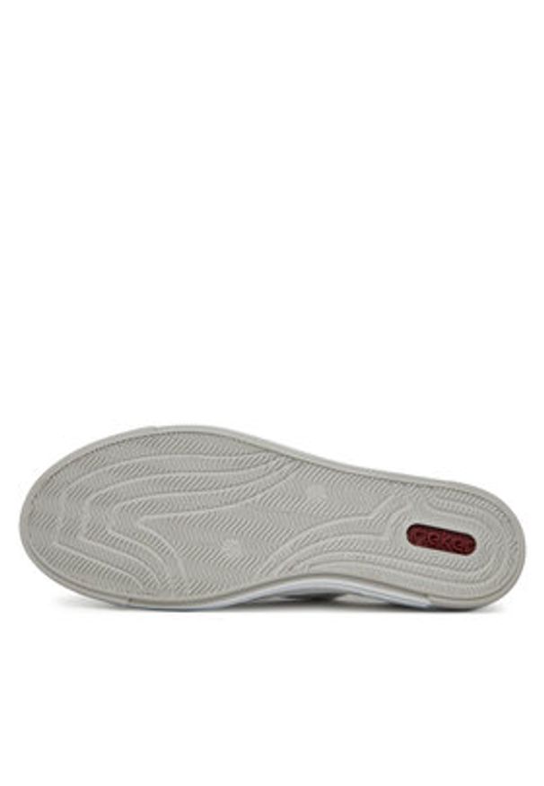 Rieker Sneakersy L8849-80 Biały. Kolor: biały. Materiał: skóra