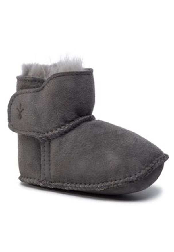 EMU Australia Śniegowce Baby Bootie B10310 Szary. Kolor: szary. Materiał: zamsz, skóra