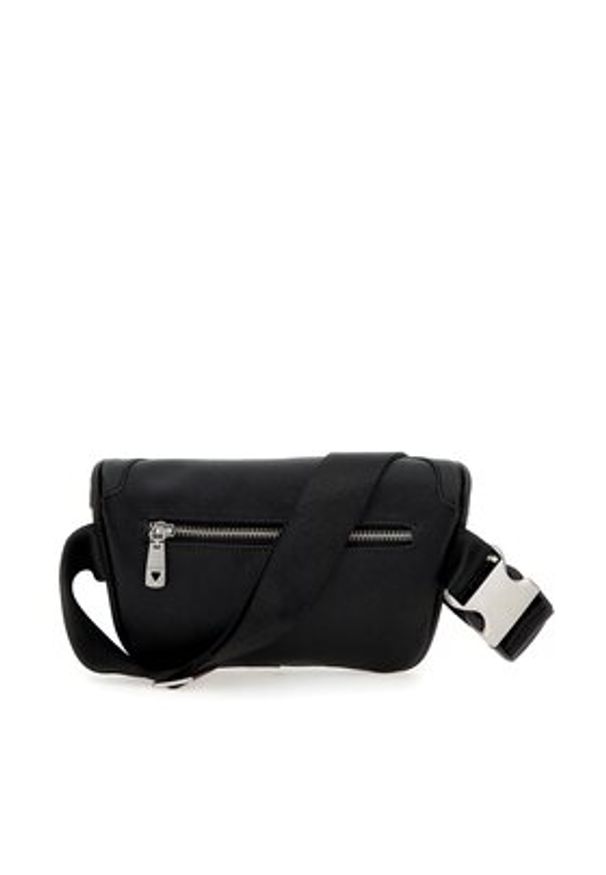 Guess Nerka Certosa Saffiano Smart Mini Bags HMECSA P3332 Czarny. Kolor: czarny. Materiał: skóra