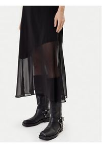 DKNY Sukienka codzienna P5GDFCNA Czarny Regular Fit. Okazja: na co dzień. Kolor: czarny. Materiał: syntetyk. Typ sukienki: proste. Styl: casual #2