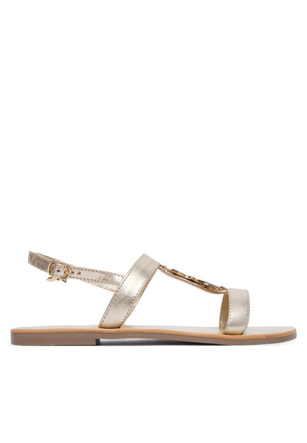 Patrizia Pepe Sandały PPJ402.27 Złoty. Kolor: złoty. Materiał: skóra