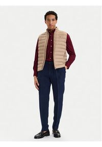 TOMMY HILFIGER - Tommy Hilfiger Spodnie materiałowe Smart Casual MW0MW42708 Granatowy Regular Fit. Okazja: na co dzień. Kolor: niebieski. Materiał: len. Styl: casual #4