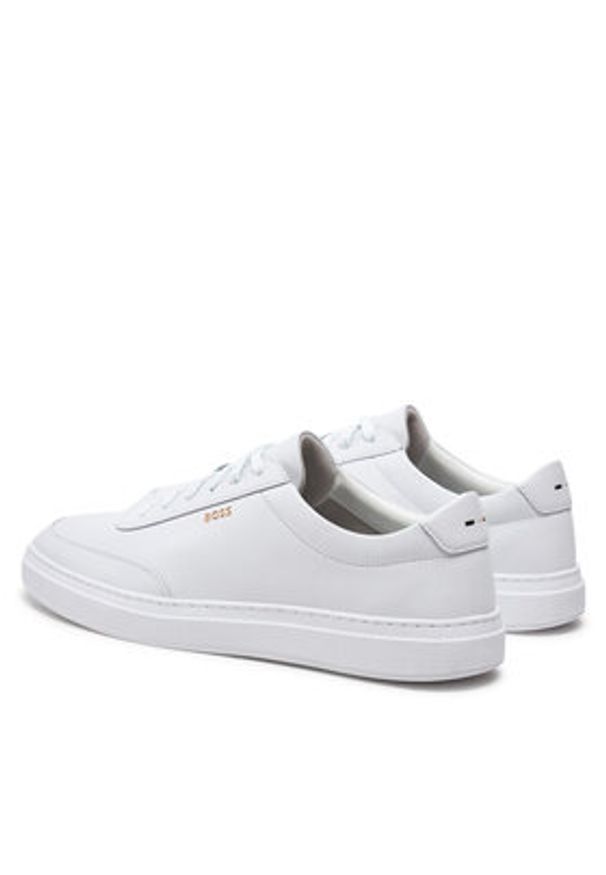 BOSS - Boss Sneakersy Kieran 50536504 Biały. Kolor: biały. Materiał: skóra