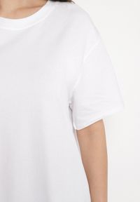 Born2be - Biały T-shirt z Bawełny w Klasycznym Stylu Tulseli. Okazja: na co dzień. Kolor: biały. Materiał: bawełna. Styl: klasyczny #7