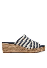 TOMMY HILFIGER - Tommy Hilfiger Espadryle Nautical Stripes Espadrille Mule FW0FW08666 Kolorowy. Materiał: materiał. Wzór: kolorowy
