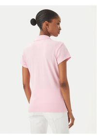 TOMMY HILFIGER - Tommy Hilfiger Polo 1985 Logo WW0WW49259 Różowy jasny Slim Fit. Typ kołnierza: polo. Kolor: różowy. Materiał: bawełna #3