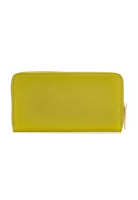 Ochnik - Duży limonkowy portfel damski z logo. Kolor: zielony. Materiał: skóra #5