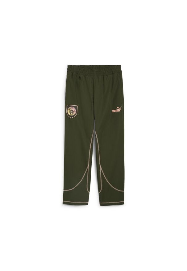 Puma - Męskie spodnie dresowe ftblSTATEMENT Manchester City PUMA. Kolor: różowy. Materiał: dresówka. Sport: piłka nożna