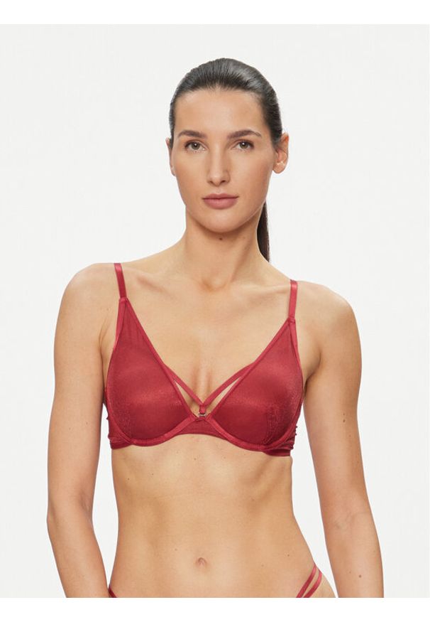 Hunkemöller Biustonosz braletka Ivana Up 203610 Czerwony. Kolor: czerwony. Materiał: syntetyk