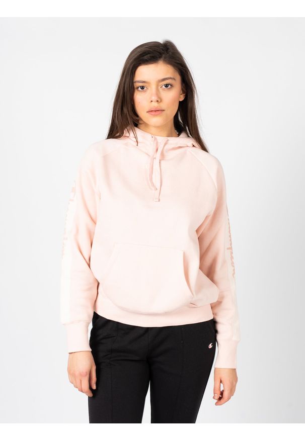Champion Bluza "Hoodie" | 115571 | Kobieta | Różowy. Kolor: różowy. Materiał: poliester, bawełna. Wzór: nadruk. Styl: sportowy, klasyczny, elegancki