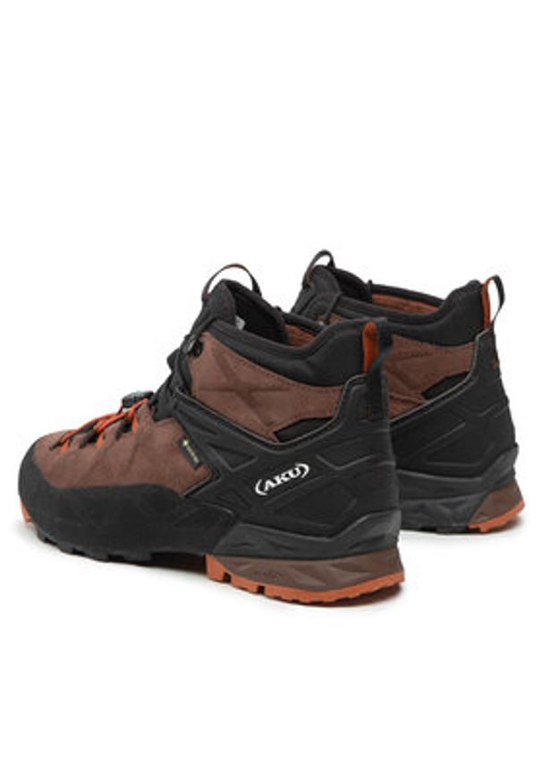 Aku Trekkingi Rock Dfs Mid Gtx GORE-TEX 718 Brązowy. Kolor: brązowy. Materiał: zamsz, skóra. Technologia: Gore-Tex. Sport: turystyka piesza