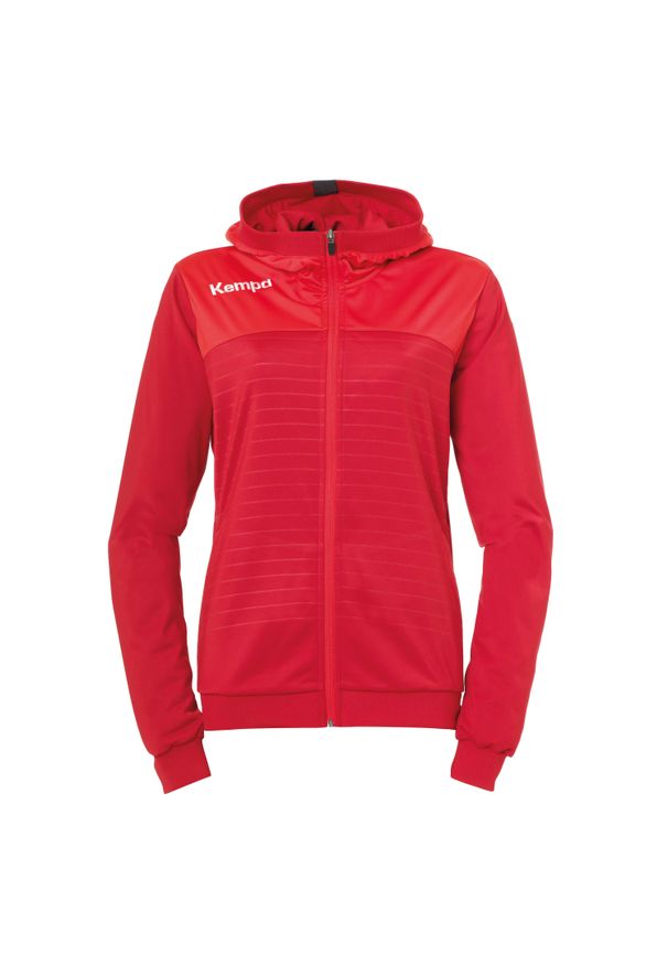 KEMPA - Kurtka z kapturem Kempa Femme Emotion 2.0. Typ kołnierza: kaptur. Kolor: czerwony. Sport: piłka ręczna