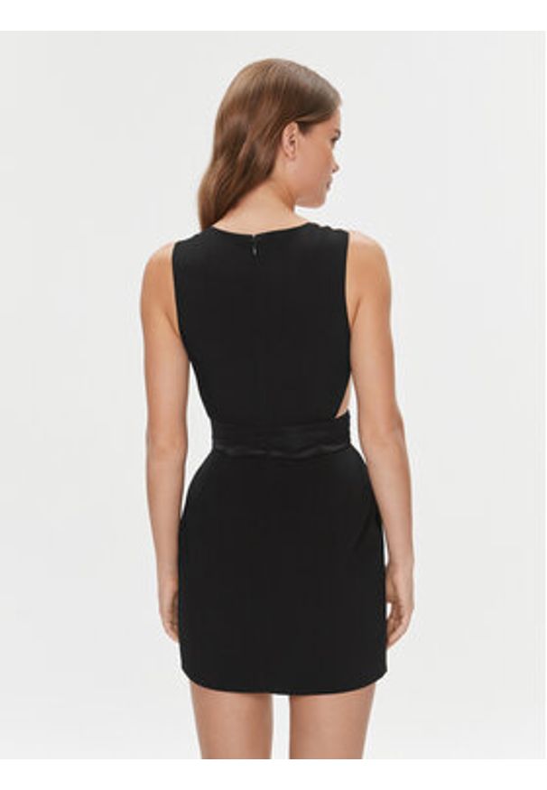 Elisabetta Franchi Sukienka koktajlowa AB-443-37E2-3681 Czarny Slim Fit. Kolor: czarny. Materiał: syntetyk. Styl: wizytowy