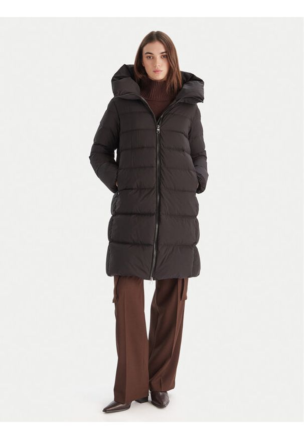 Hetrego - Hetregó Kurtka puchowa Lena 8P697 25WD08 Czarny Regular Fit. Kolor: czarny. Materiał: syntetyk