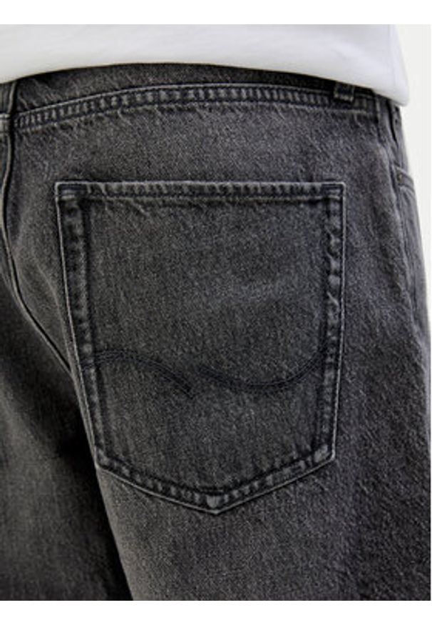 Jack & Jones - Jack&Jones Szorty jeansowe 12269533 Czarny Loose Fit. Kolor: czarny. Materiał: bawełna