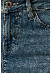 Mustang - Spódnica jeansowa. Okazja: na co dzień. Stan: podwyższony. Kolor: niebieski. Materiał: jeans. Wzór: gładki. Styl: casual #3