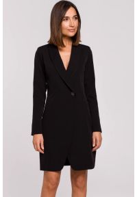 Stylove - Elegancka sukienka marynarka biznesowa do pracy czarna. Okazja: na spotkanie biznesowe, do pracy. Kolor: czarny. Styl: biznesowy, elegancki #2