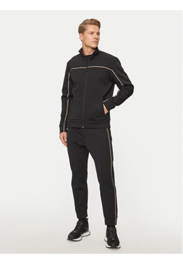 BOSS - Boss Bluza Skaz 1 50523896 Czarny Regular Fit. Kolor: czarny. Materiał: syntetyk, bawełna