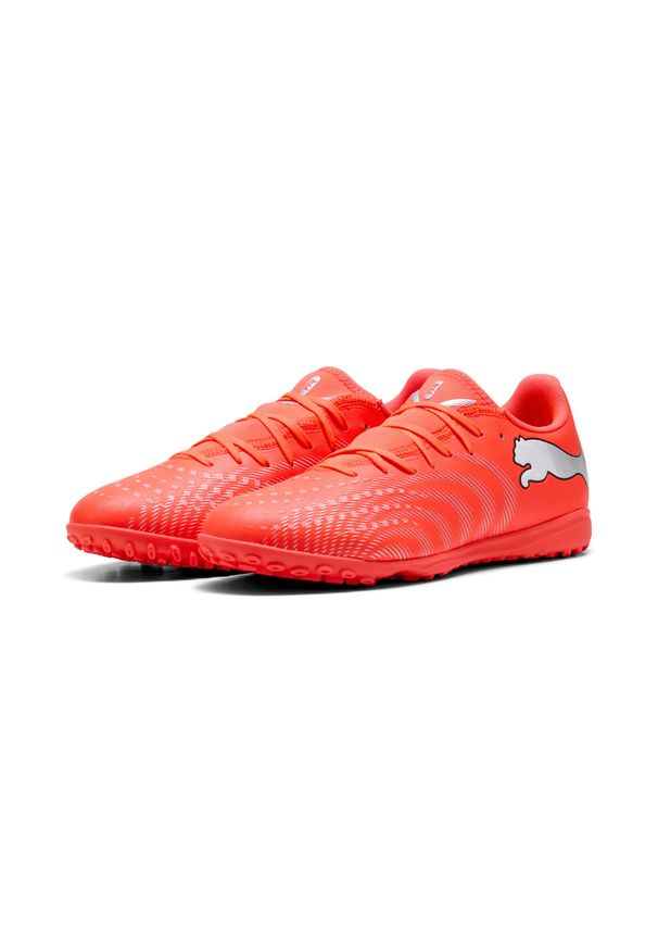 Puma - Młodzieżowe buty piłkarskie unisex FUTURE 9 PLAY TT PUMA. Kolor: czarny, czerwony, biały, wielokolorowy. Sport: piłka nożna