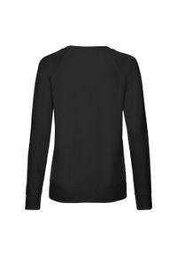 FRUIT OF THE LOOM - Lekki Sweter Raglanowy Dla Kobiet. Kolor: czarny. Długość rękawa: raglanowy rękaw
