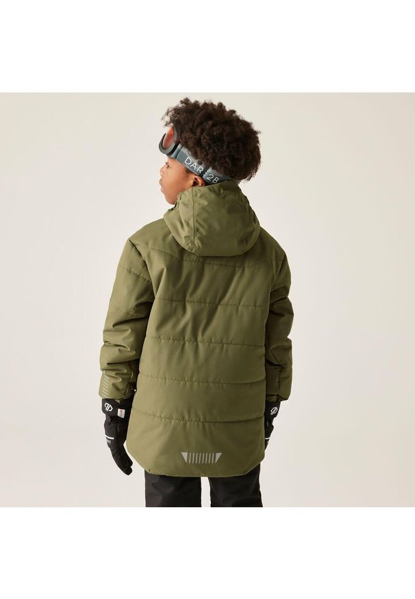 DARE 2B - Kurtka narciarska dziecięca z membraną Explorer Dare 2b. Kolor: zielony. Materiał: poliester, materiał. Sezon: zima. Sport: narciarstwo